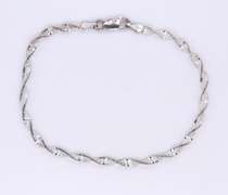 Italian Sterling Silver Rope Bracelet