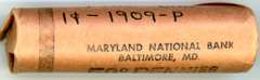Roll of 1909 Lincoln Cents