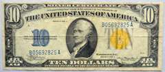 $10 1934 A North Africa Silver Certificate