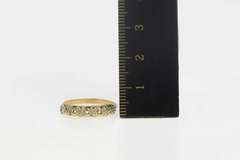 14K Yellow Gold Vintage NOS 1950's Wedding Band Setting Ring
