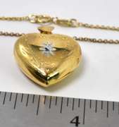 Vermeil Heart Locket Necklace