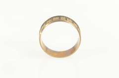 10K Yellow Gold Victorian Ornate Heart Scroll Patterned Ring