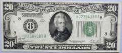 $20 1928A Gold Redeemable Federal Reserve Note