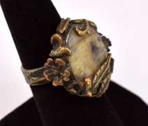 Brilliant 11.21CTS Rare Brown Sapphire Ring in Sterling Silver