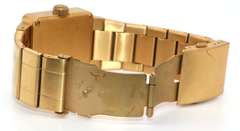 Nixon Quatro Checker Dial Gold Ion-Plated Unisex Watch