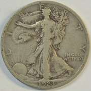 Very Scarce 1923-S Walking Liberty Half Dollar in Choice VF