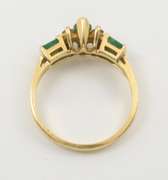 Attractive Emerald and Diamond Ring