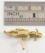 Whimsical 14k Jester Charm