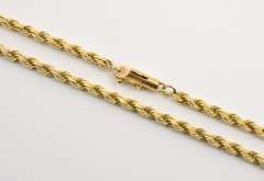 Popular 14k Diamond Cut Rope Necklace