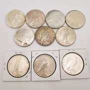 Lot of 10x Peace Dollars