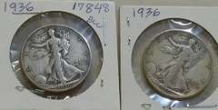 2 each 1936 Walking Lib Hf circ