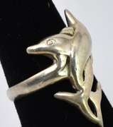 Sterling Silver Dolphin Ring