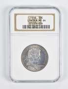 MS64 1918 Lincoln Illinois Centennial Commemorative Half Dollar NGC