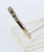 10KT White Gold Two Diamond Bands