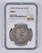 FAIR 2 1878 7TF Rev Of 78 Morgan Silver Dollar NGC