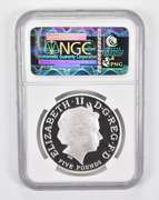 PF70 UCAM 2009 Great Britain 5 Pounds Silver Olympics Countdown NGC