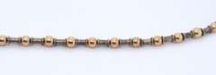 Vintage Sterling Silver Beaded Necklace w Matching Bracelet