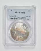 MS66 1887 Morgan Silver Dollar - Graded PCGS