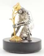 Appleseed Heroes Gold On Sterling Sculpture 1976 Franklin Mint