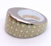 Stylish Silver Bernardaud Forever Dome Ring