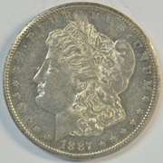 Flashy near BU Prooflike 1887-S Morgan Silver Dollar. Better date