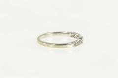 10K White Gold 0.25 Ctw Diamond Encrusted Classic Wedding Ring