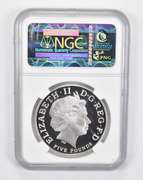 PF69 UCAM 2012 Great Britain 5 Pounds Silver Olympics Countdown NGC