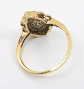 Cute Petite Marquise Sahped Signet Ring