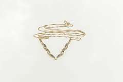 10K Yellow Gold Ctw Diamond Chevron Twist Pendant Necklace