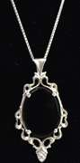 Sterling Silver Onyx Pendant