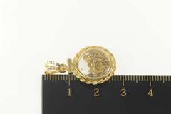 14K Yellow Gold Gold Nugget Cluster Pebble Capsule Charm/Pendant