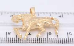 Handsome Yellow Gold Horse Pendant