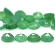 Heavy 7.86ct 37 piece oval cut Zambian Emerald set