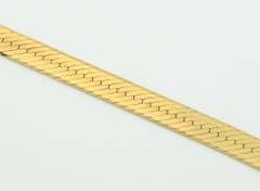 Reflective 6.6 MM 14k Herringbone Necklace