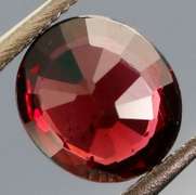 Glittering raspberry red 1.39ct Rhodolite Garnet