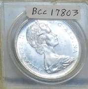 Canada 1967 Unc Sil Dol, Goose