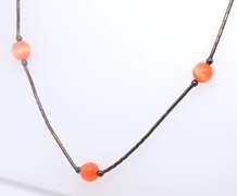 Vintage Sterling Silver Gemstone Necklace