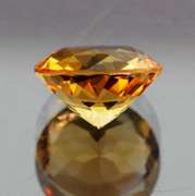 Amazing 4.32ct golden orange unheated Citrine solitaire