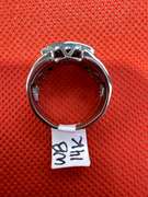 MENS 14K WHITE GOLD RING WITH 1.50 CARAT IN DIAMOND