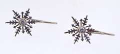 Sterling Silver Snow Flakes Earrings