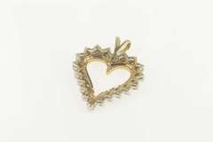10K Yellow Gold 0.60 Ctw Diamond Classic Heart Love Pendant
