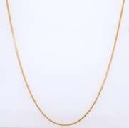 Popular Yellow Gold Snake Chain Necklace