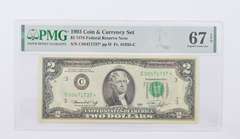 1976 $2 Fed Res Note FR# 1935-C* 1993 PMG 67 EPQ Superb GEM UNC