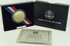 1994 World Cup USA Half Dollar with Original Box and COA