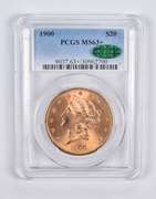 MS63+ 1900 $20 Liberty Head Gold Double Eagle CAC PCGS