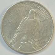 Creamy-white BU 1926-D Peace Silver Dollar. Full strike
