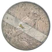 1922 Peace Silver Dollar Stickered "Automatic Equipment Co. Detroit"