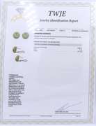 Fantastic Yellow Gold Diamond Dome Earrings with Cert