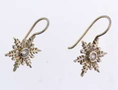Sterling Silver Snow Flakes Earrings