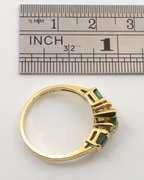 Attractive Emerald and Diamond Ring